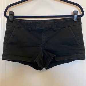 AE Stretch Low Rise Khaki Short Shorts
